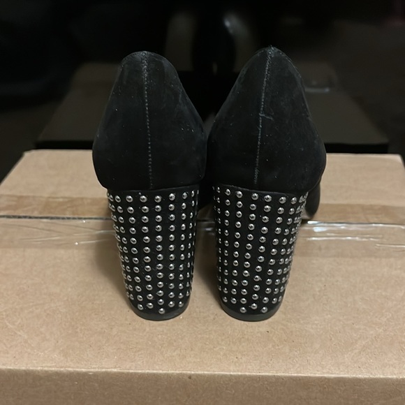 Jessica Simpson, Black/Silver, Close Toe, block Pumps, Size 7.5 - Picture 4 of 11